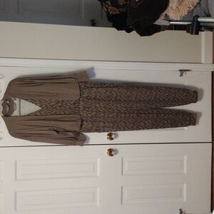 Jumpsuit by Givilana with Jacket,Size L,green on green